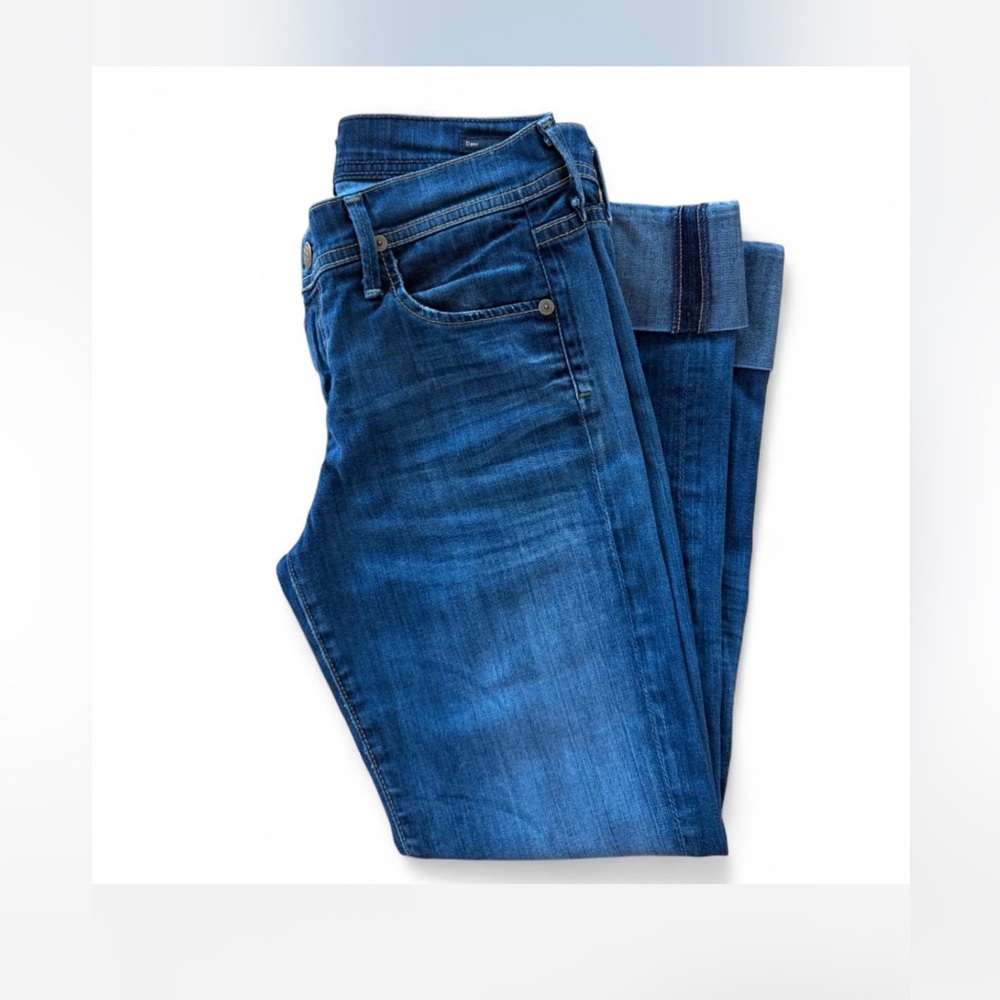 Citizens of humanity Dani Straight Alec Cropped Blue Slim Fit Jeans